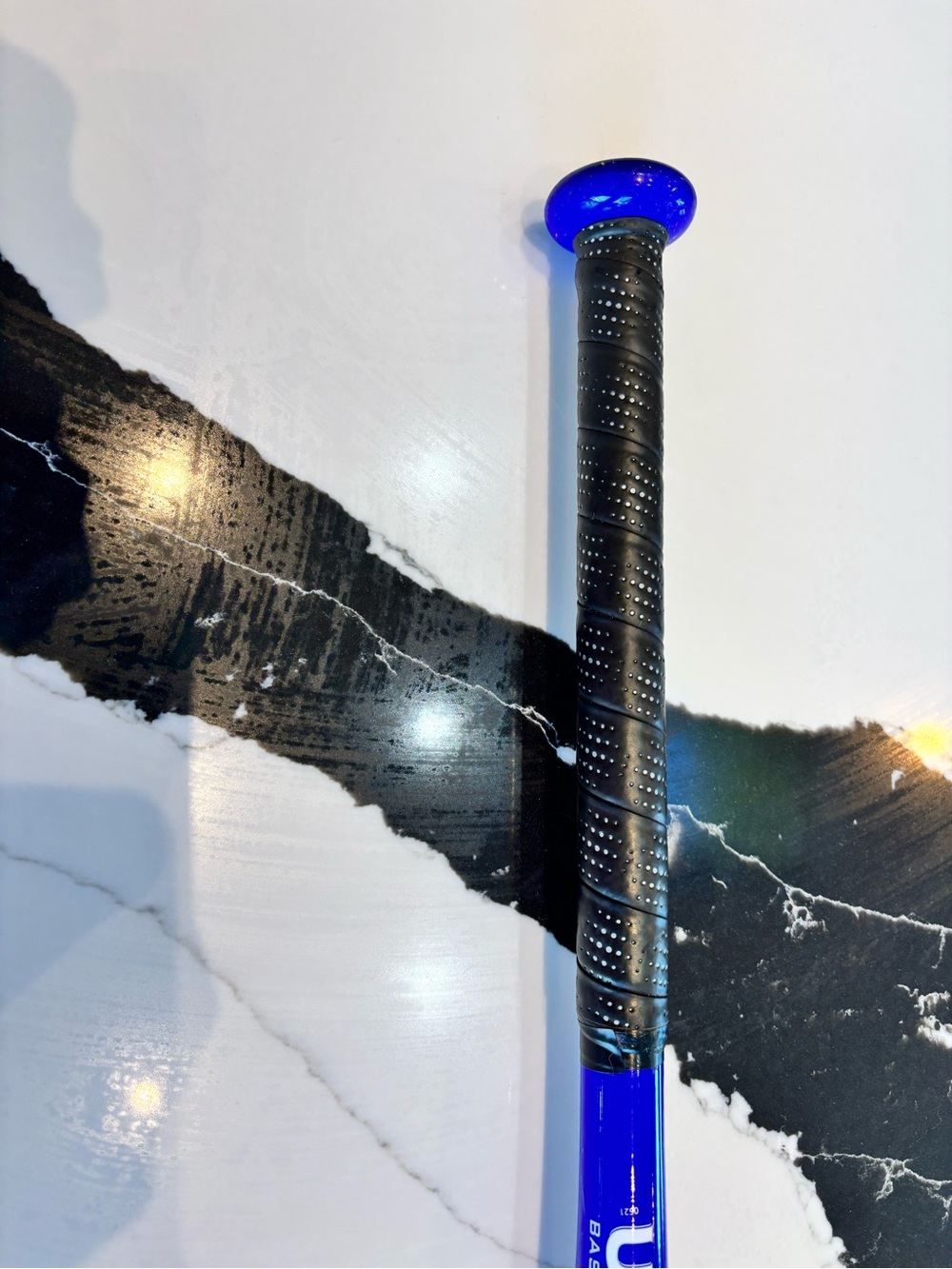 Easton Royal Blue Bat with White Logo and Red Accent - Picture 3 of 10
